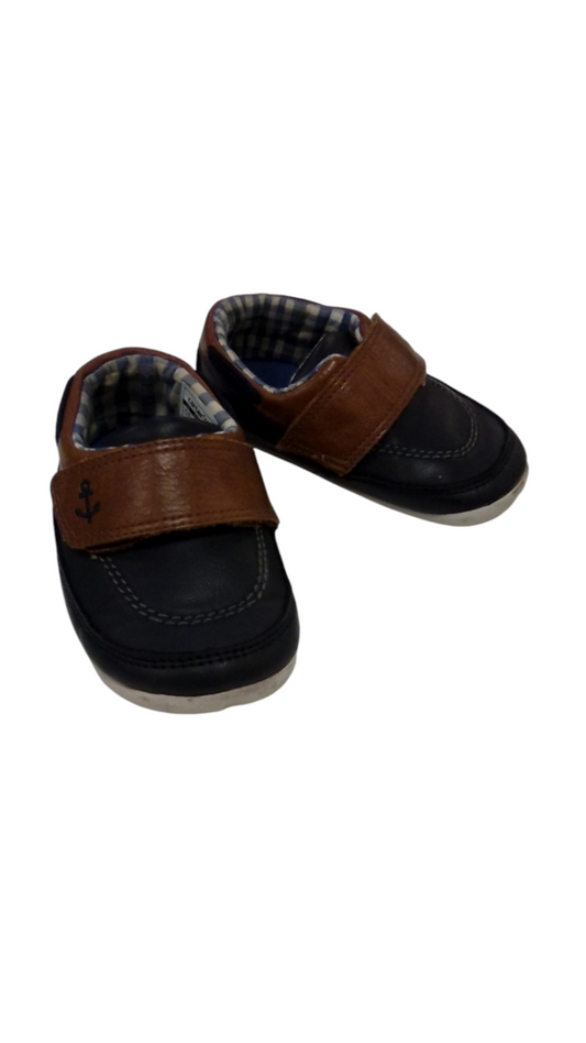 Shoes: Blue/brown Anchor, Boy, Size: 4.5
