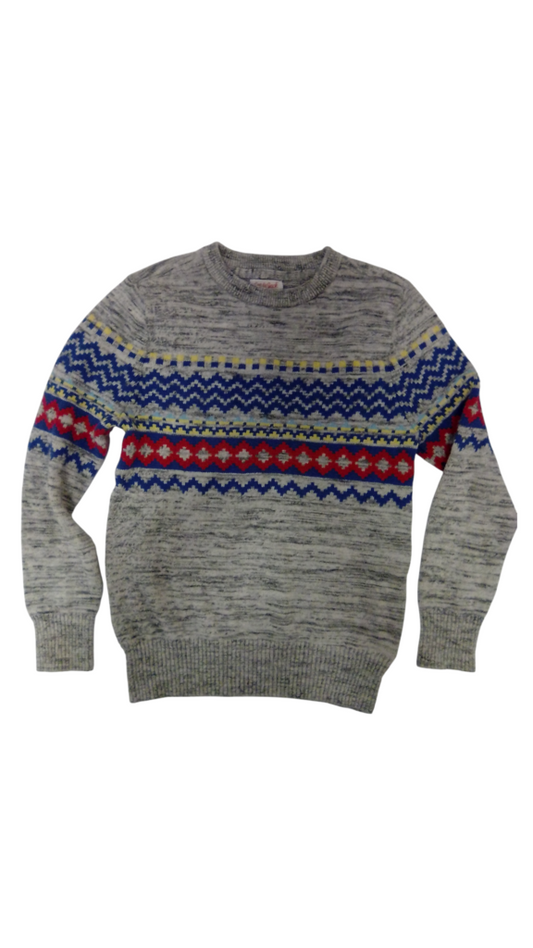 Sweater: Grey/Blue/Red/, Girl, Size: 8