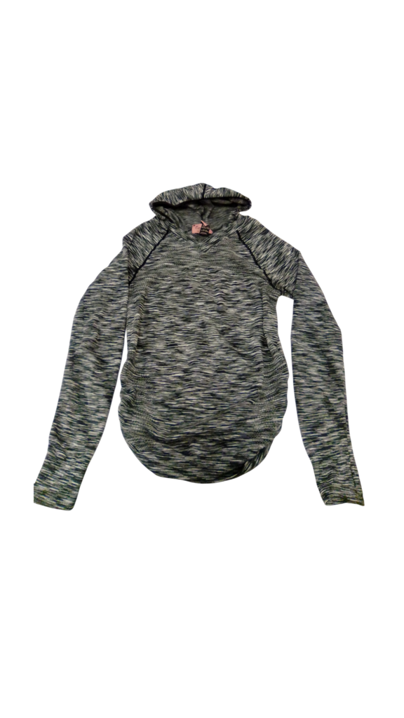 Hoodie: Black/White, Maternity, Size: M