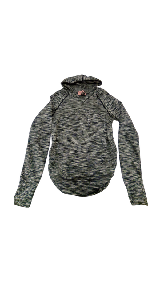 Hoodie: Black/White, Maternity, Size: M
