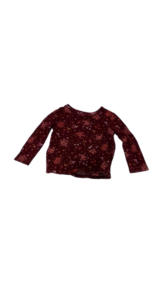 Long Sleeve Shirt:Red, Girl, Size: 3t