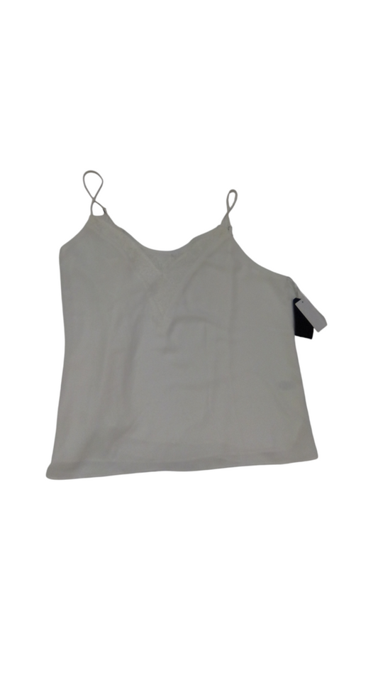 Tank: White, Womens, Size: L