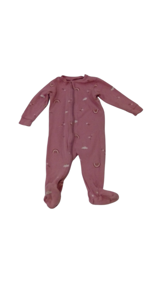 Sleeper: Pink/Rainbows, Girl, Size: 9m