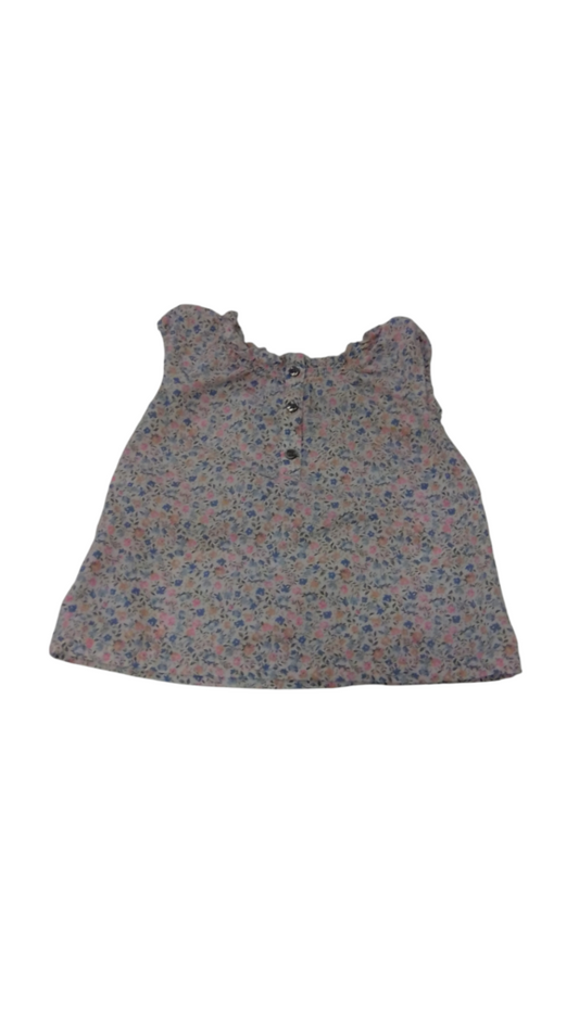 Shirt: Flowers, Girl, Size: 6m