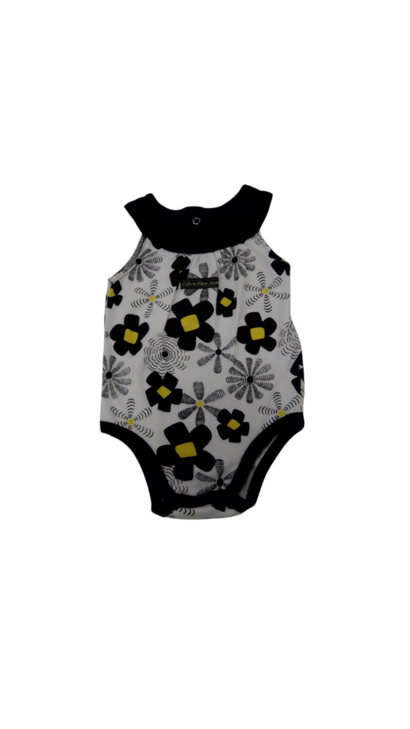 Onesie: Black Flowers, Girl, Size: 6/9m
