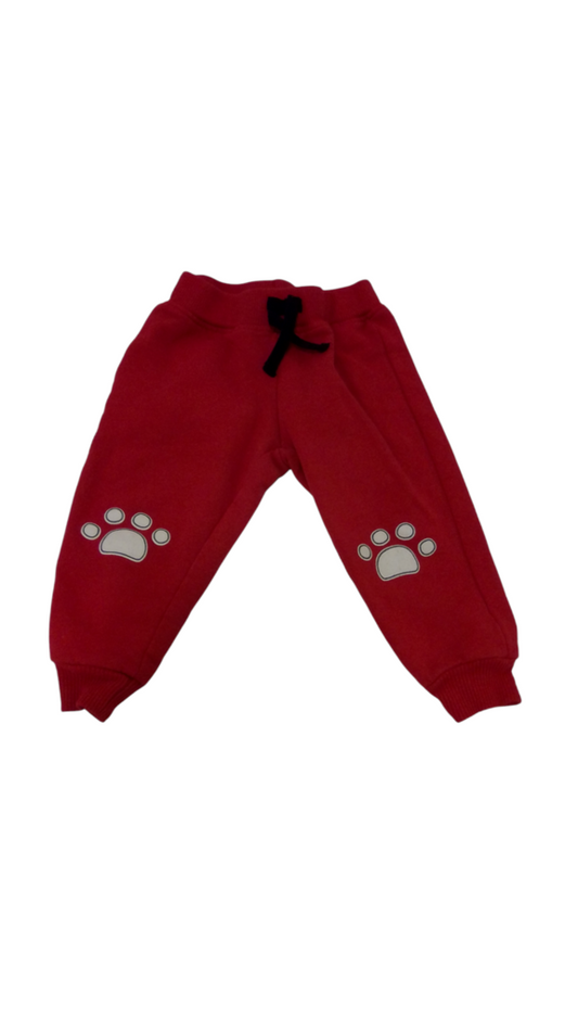 Pants: Red Sweats, Boy, Size: 12m