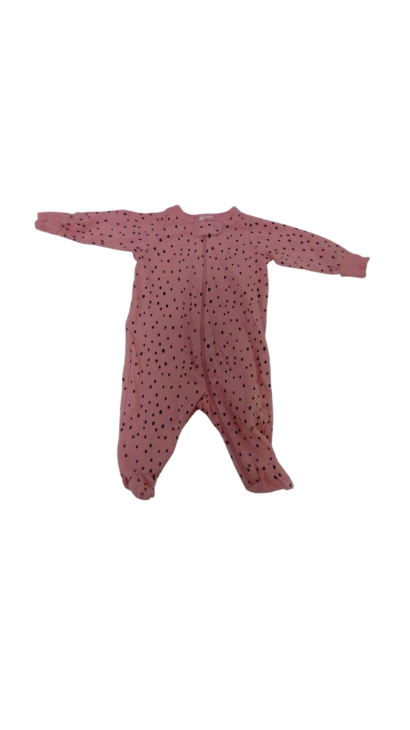 Sleeper: Pink Polka Dots, Girl, Size: NB