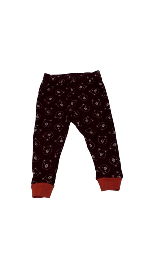 PAnts: Maroon/Bears, Boy, Size: 18m