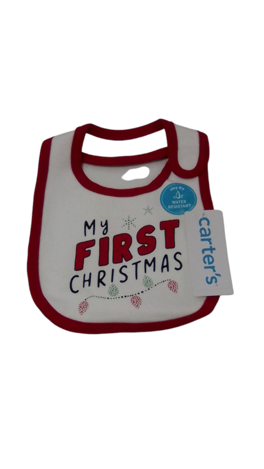 My First Christmas Bib, Kids, Size: OS