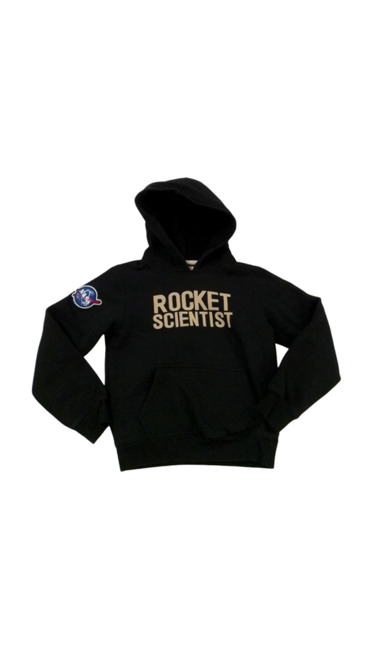 Sweater: Black Hoodie, Boy, Size: 10