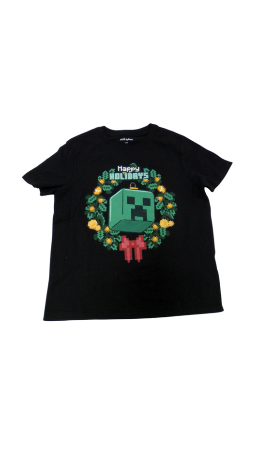 Shirt: Holiday Minecraft, Boy, Size: 6/7