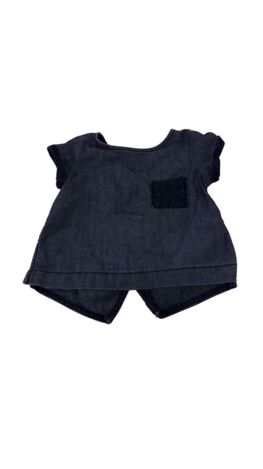 Shirt: Denim, Girl, Size: 12/18m