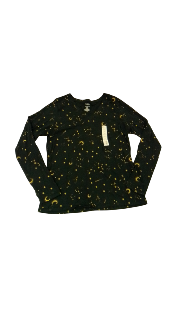 Long Sleeve Shirt: Green, Womens, Size: M