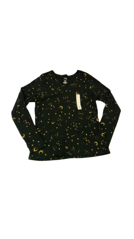 Long Sleeve Shirt: Green, Womens, Size: M