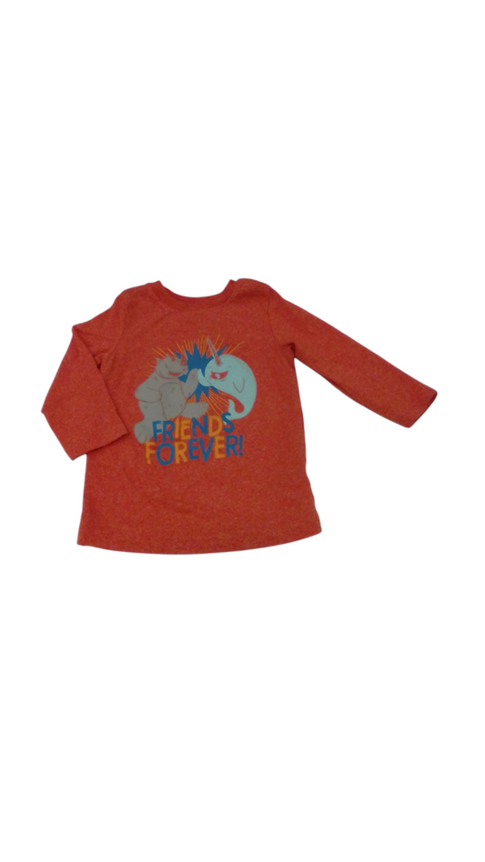 Long Sleeve Shirt: Orange, Boy, Size: 18m
