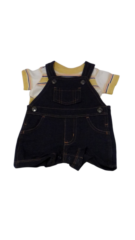 2pc Overalls/Shirt: Y NWT, Boy, Size: 3m