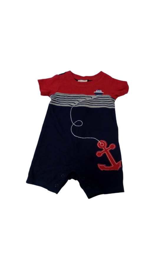 Romper: Anchor, Boy, Size: 0/3m
