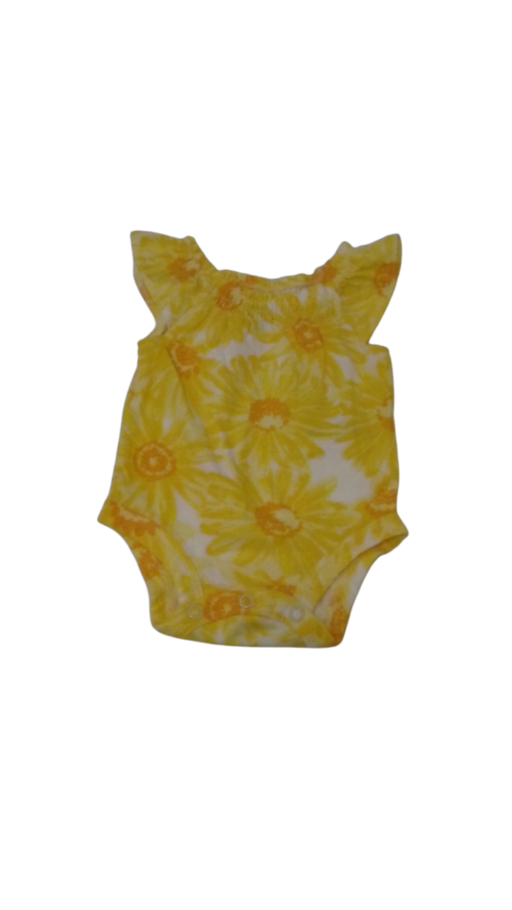 Onesie: Yellow, Girl, Size: NB