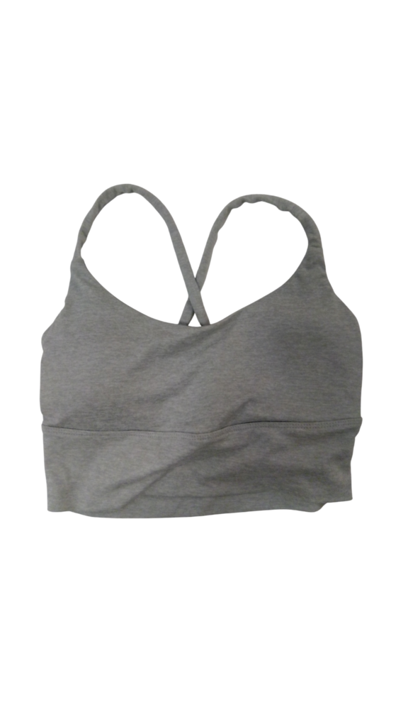 Sports Bra: Gray, Girl, Size: S