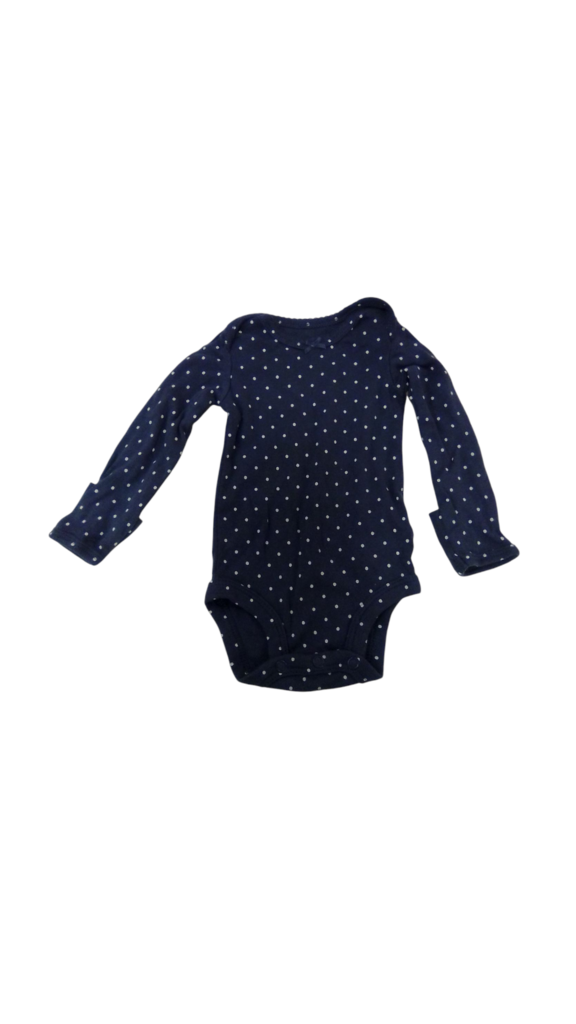 Long Sleeve Onesie:BLue, Girl, Size: NB