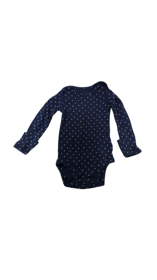 Long Sleeve Onesie:BLue, Girl, Size: NB