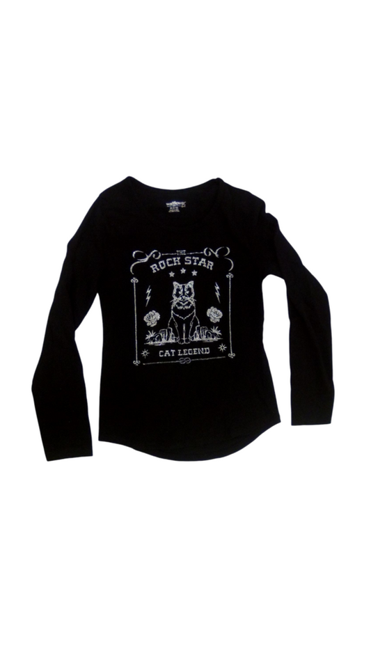 Shirt: Rockstar Cat Legen, Girl, Size: 8