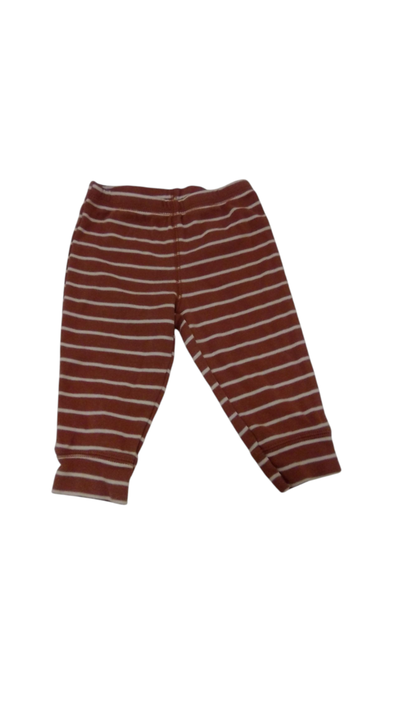 Pants: Brown/White Stripe, Boy, Size: 6m
