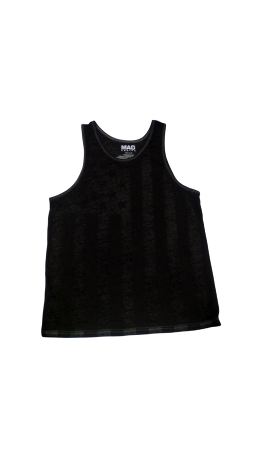 Tanktop: Gray/Black Flag, Boy, Size: 14/16