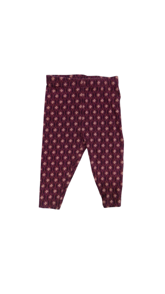 Pants: Purple Floral, Girl, Size: 6m