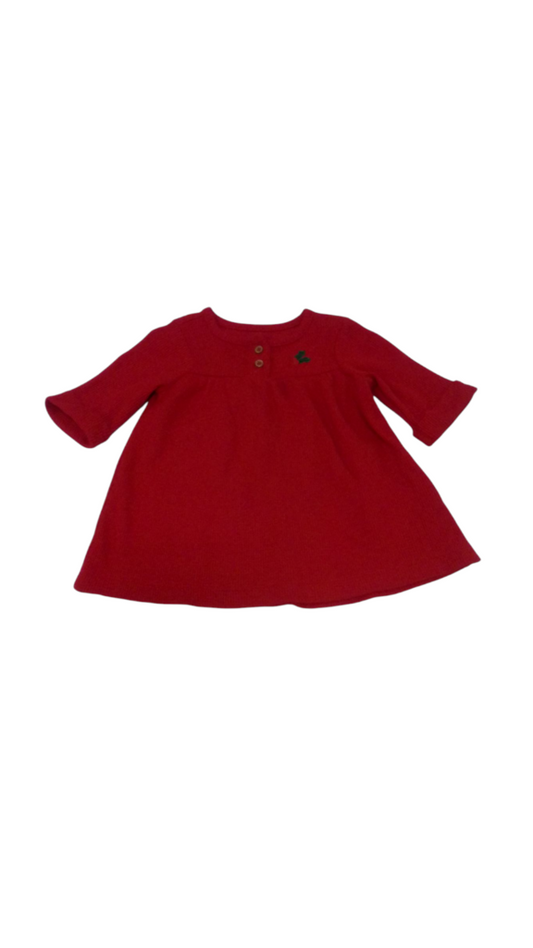 Dress: Red/Holly, Girl, Size: 3m