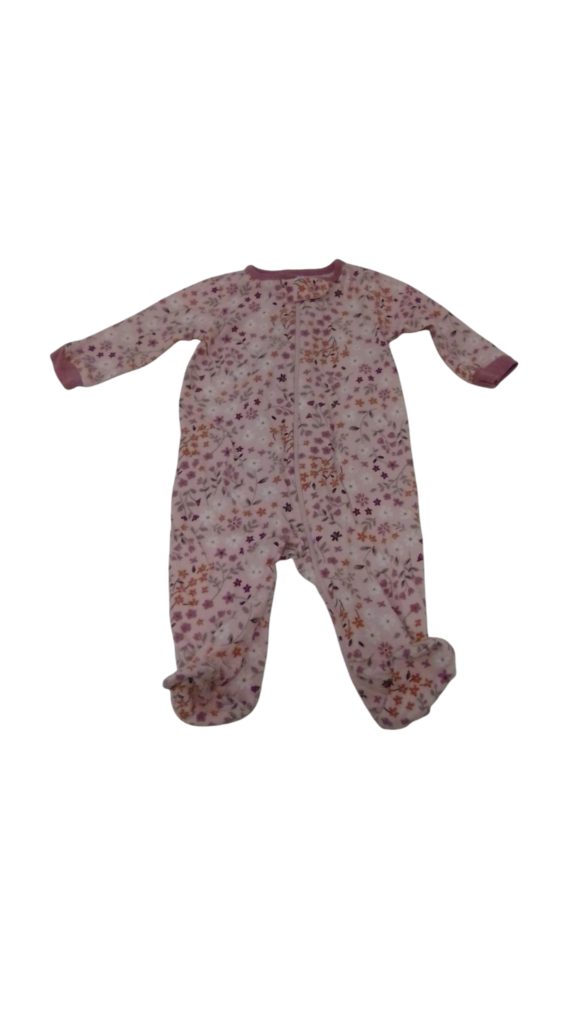 Sleeper: Pink/Flowers, Girl, Size: 0/3m