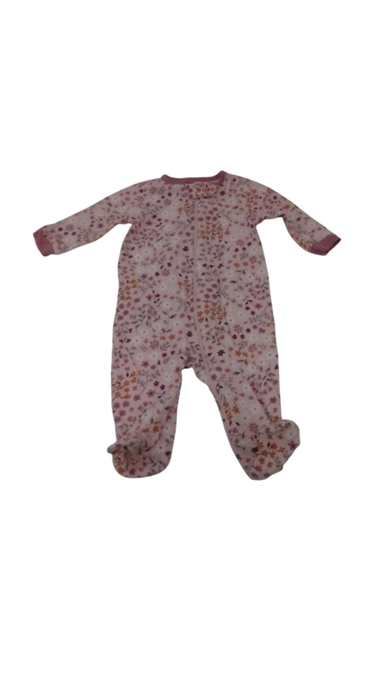 Sleeper: Pink/Flowers, Girl, Size: 0/3m