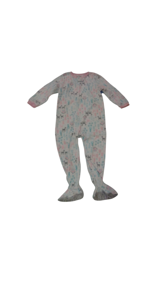 Sleeper: Deer/snowman, Girl, Size: 4t