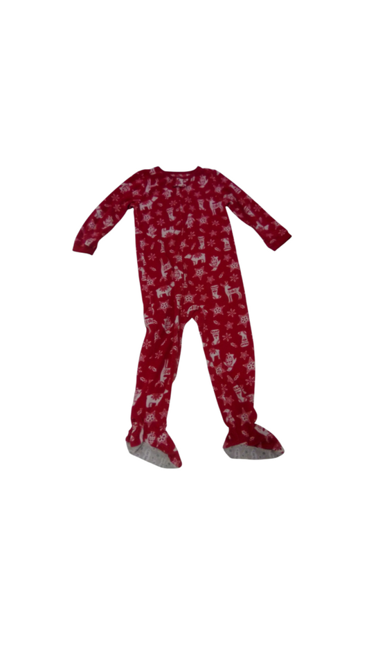 Sleeper:Red/White, Girl, Size: 4t