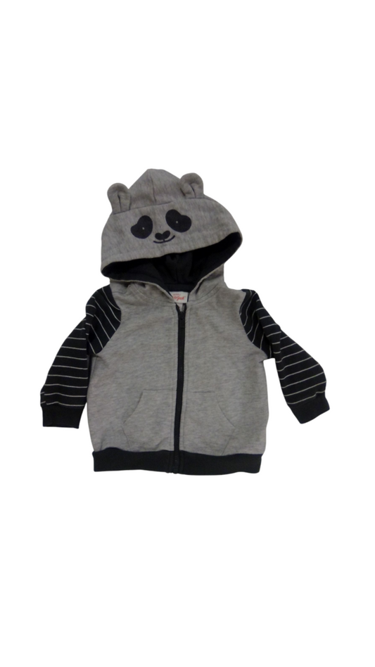Zip-Up Jacket: Panda, Girl, Size: 3/6m