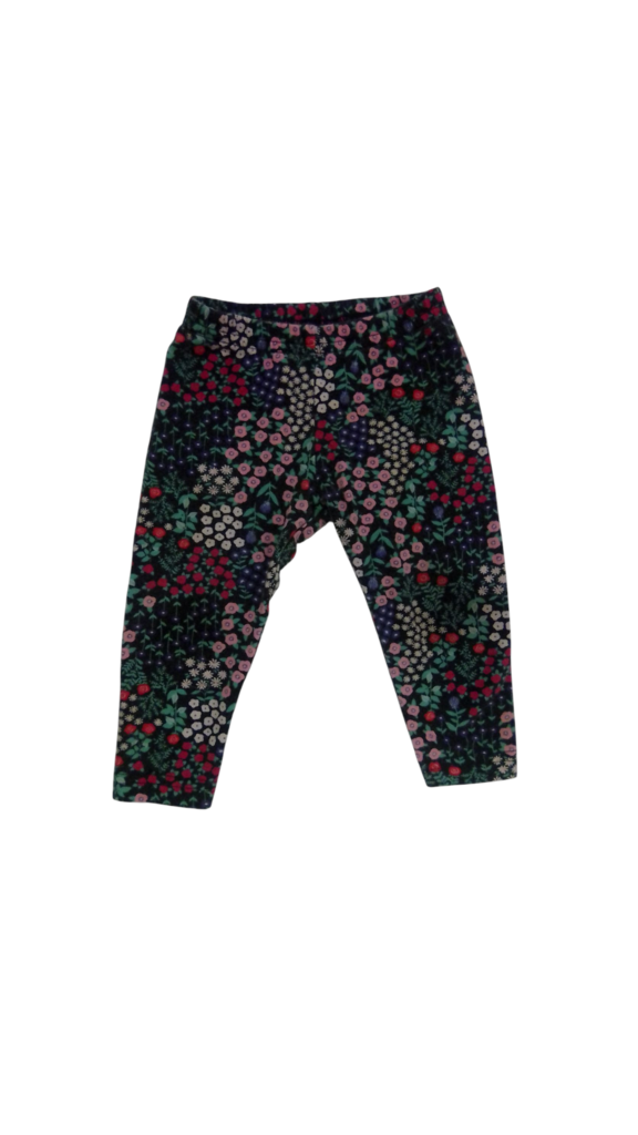 Pants: Pink/Purple Floral, Girl, Size: 6m