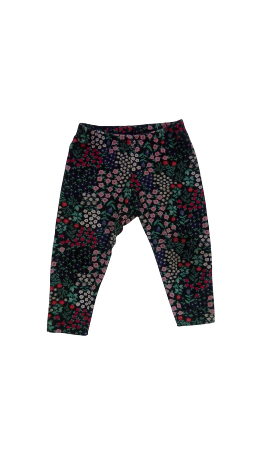 Pants: Pink/Purple Floral, Girl, Size: 6m