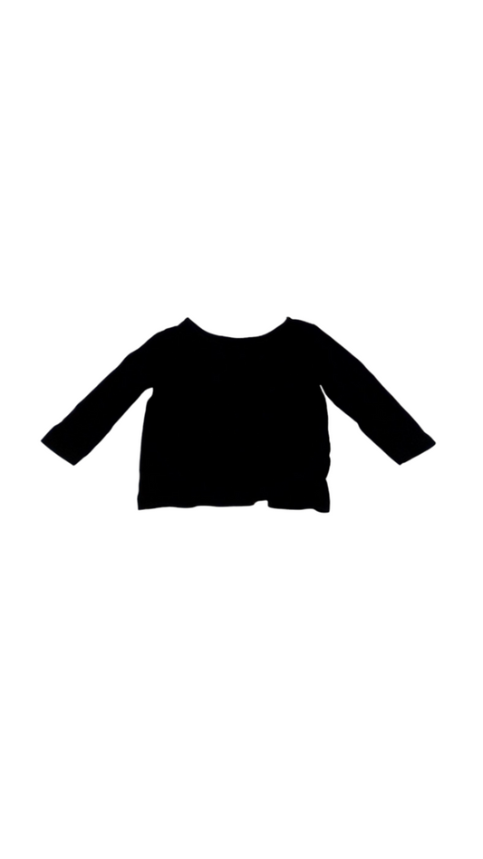Long Sleeve Shirt:Black, Girl, Size: 12/18m