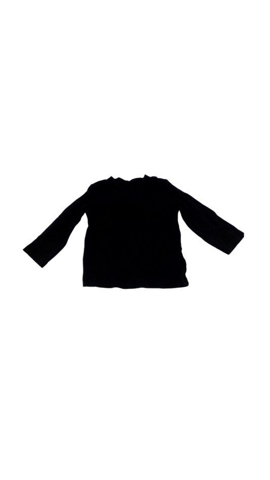 Long Sleeve Shirt: BLack, Boy, Size: 12m