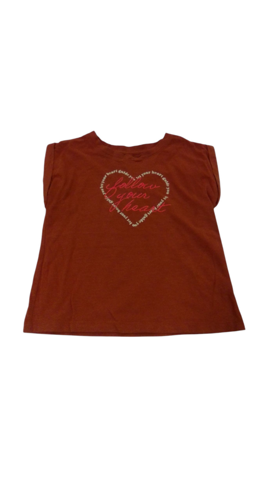 Shirt: Follow Your Heart, Girl, Size: 6