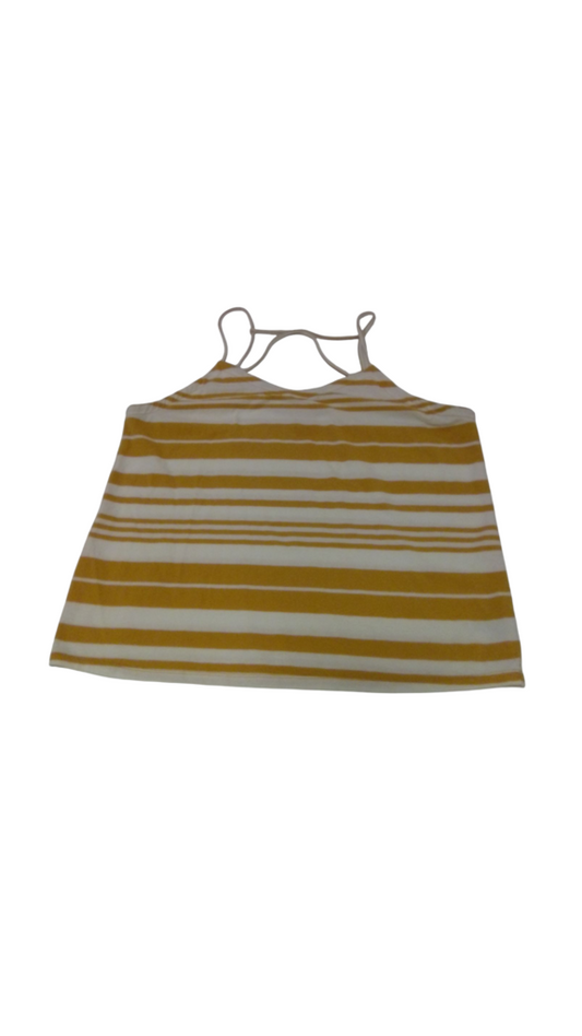 Tank: Yellow/White Stripe, Womens, Size: L