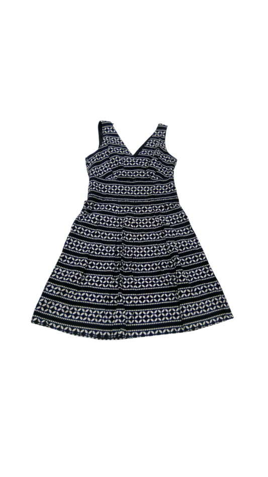 Dress: Whhite/Black, Womens, Size: M