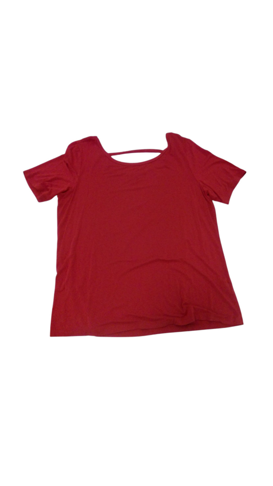 Shirt: Red, Womens, Size: L