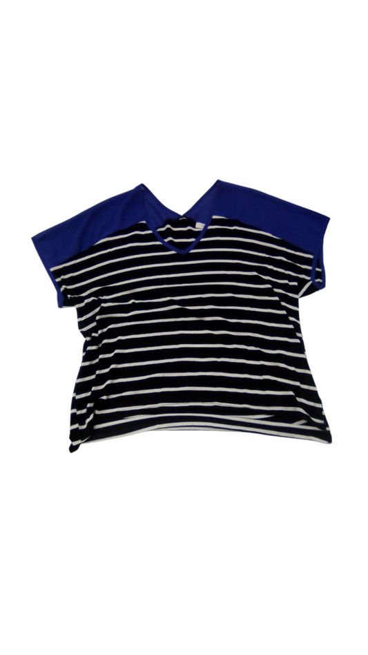 Shirt: Stripes/Blue, Womens, Size: M
