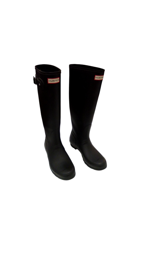 Boots: Black Rain, Womens, Size: 8