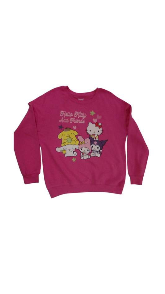 Sweater: Pink Hello Kitty, Womens, Size: S