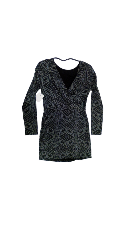 Dress: Black/Silver NWT, Womens, Size: L