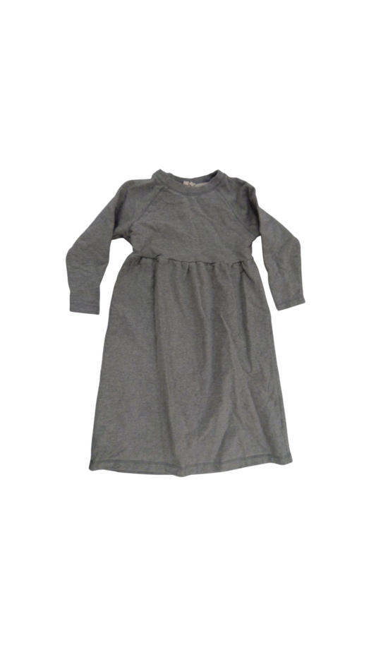 Dress: Gray Longsleeve, Girl, Size: 2t