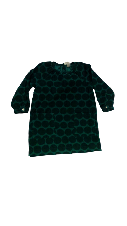 Dress: Green Polka Dots, Girl, Size: 3