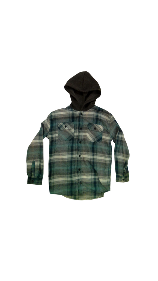 Long Sleeve Shirt: Blue A, Boy, Size: 14/16